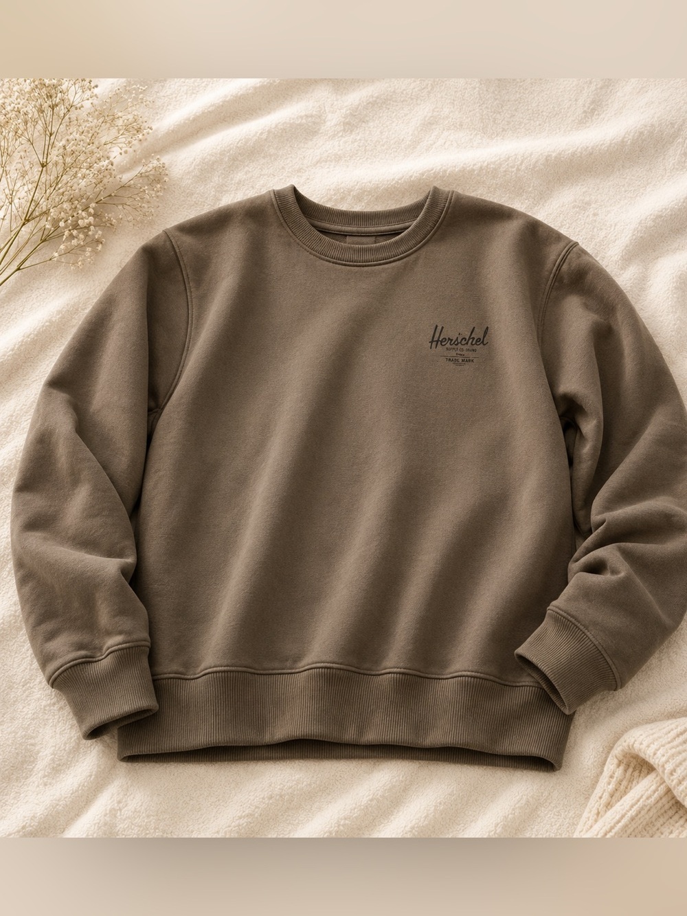 Herschel Supply Company Men's Brown Crewneck Sweater
